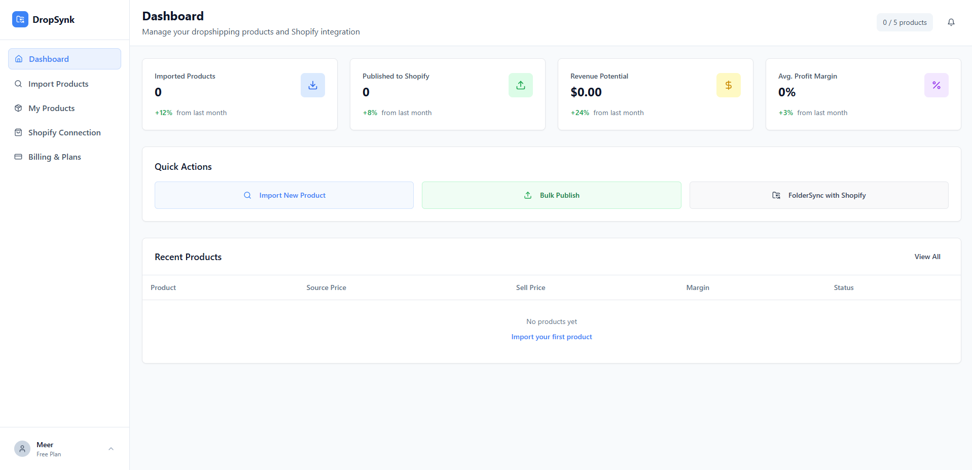 DropSynK Dashboard